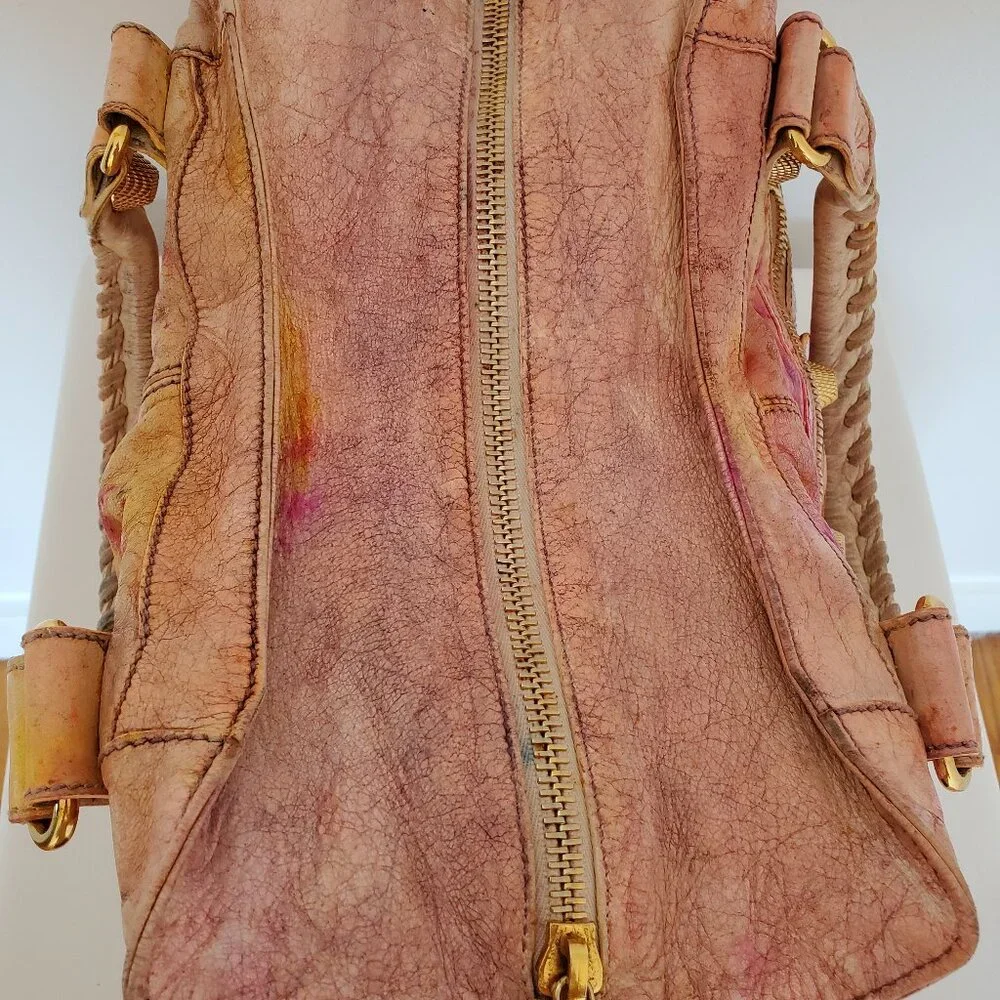 Balenciaga Graffiti Velo giant City bag pink red yellow orange neo classic work - Picture 14 of 14